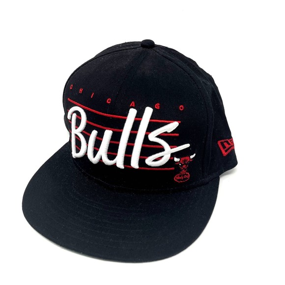 Chicago Bulls New Era Snapback Hat Black / White / Red‎ One Size - Picture 1 of 5
